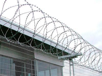 Razor Wire on Roof Perimeter