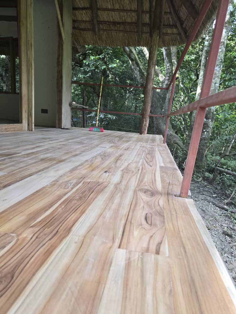 Thatched Roofing Over Veranda